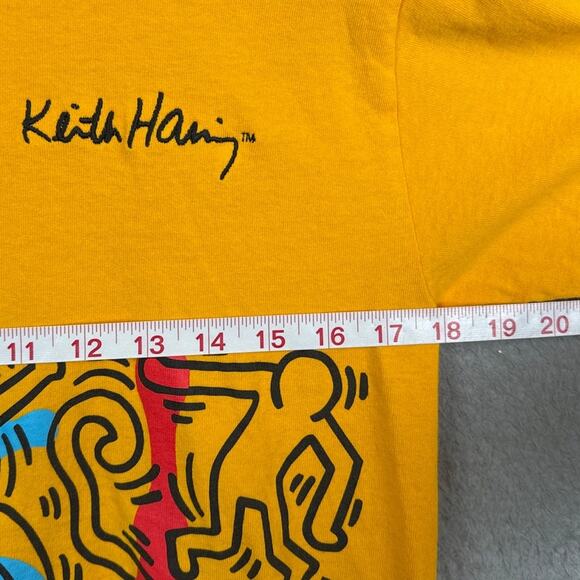 Keith Haring Long sleeve Tee Mustard Size S Diamond Supply Co Rhythm and Motion - Picture 4 of 7